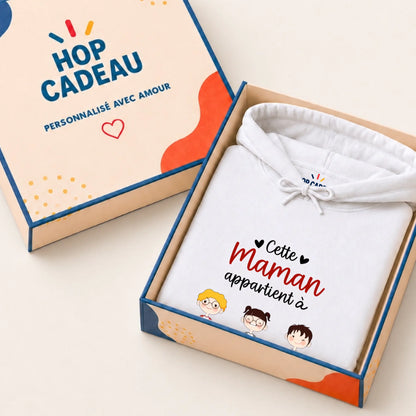 Pull Maman personnalisé – Cette Maman appartient à – vue 14