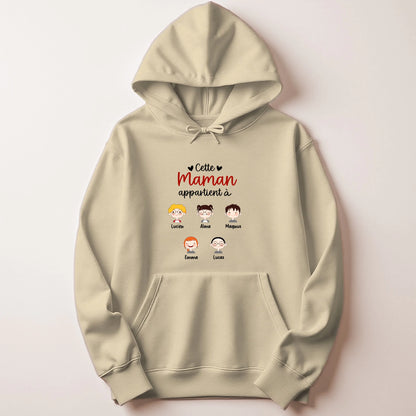 Pull Maman personnalisé – Cette Maman appartient à – vue 16