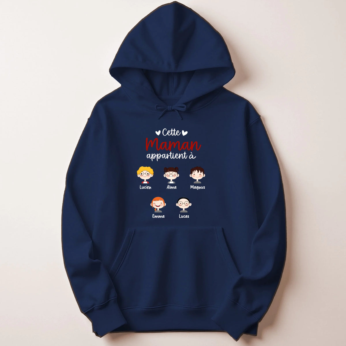 Pull Maman personnalisé – Cette Maman appartient à – vue 21
