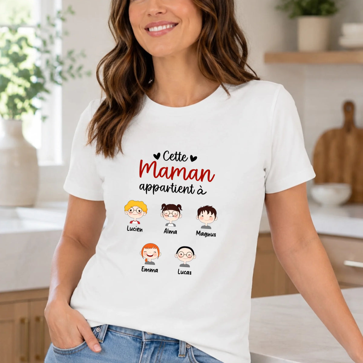 Pull Maman personnalisé – Cette Maman appartient à – vue 23