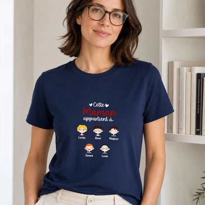 Pull Maman personnalisé – Cette Maman appartient à – vue 25