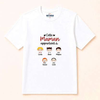 Pull Maman personnalisé – Cette Maman appartient à – vue 26