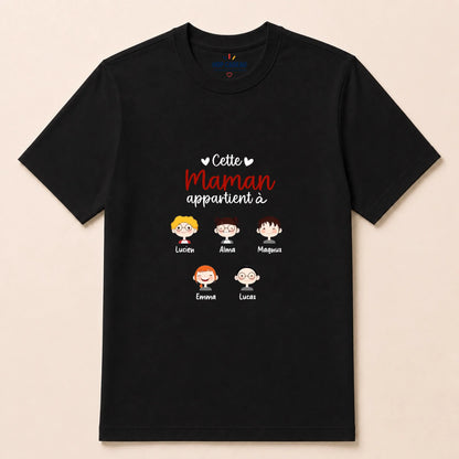 Pull Maman personnalisé – Cette Maman appartient à – vue 27