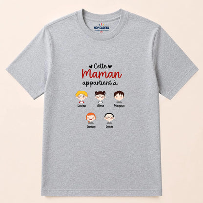 Pull Maman personnalisé – Cette Maman appartient à – vue 28