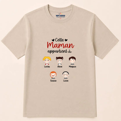 Pull Maman personnalisé – Cette Maman appartient à – vue 29