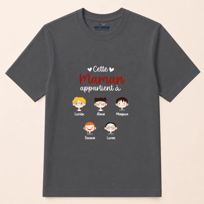 Pull Maman personnalisé – Cette Maman appartient à – vue 30