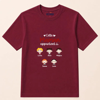 Pull Maman personnalisé – Cette Maman appartient à – vue 32
