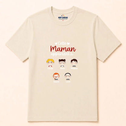Pull Maman personnalisé – Cette Maman appartient à – vue 33