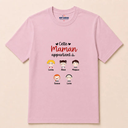 Pull Maman personnalisé – Cette Maman appartient à – vue 36