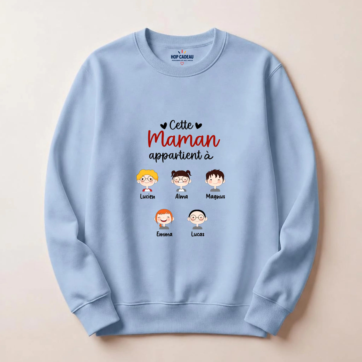 Pull Maman personnalisé – Cette Maman appartient à – vue 6