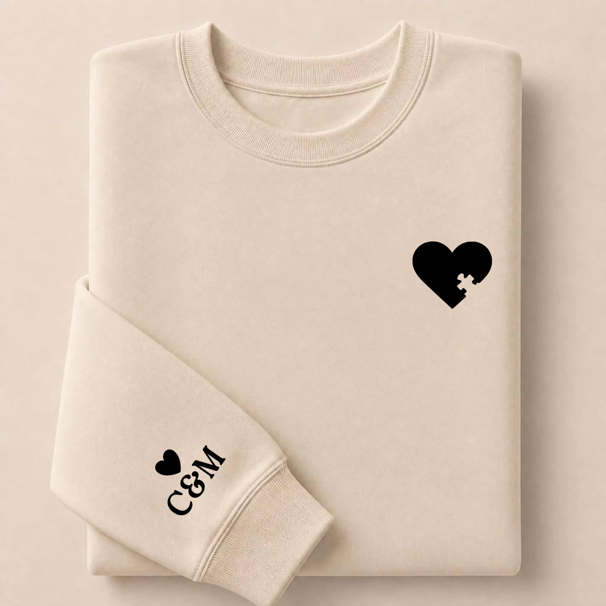 Pull personnalisé couple broderie – vue 11