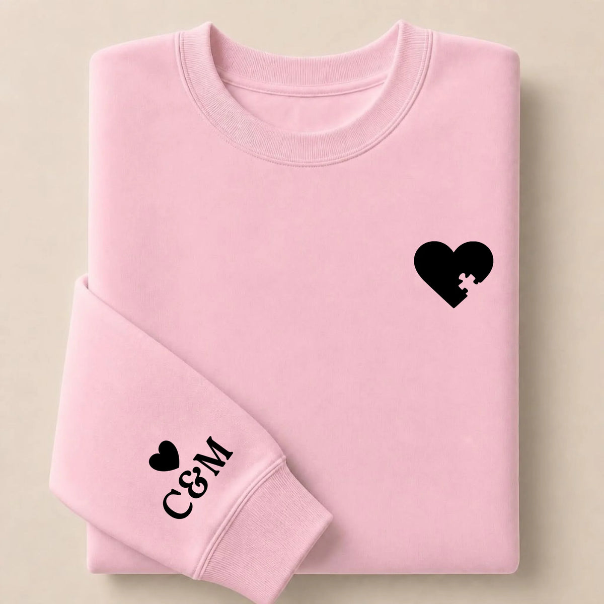 Pull personnalisé couple broderie – vue 13