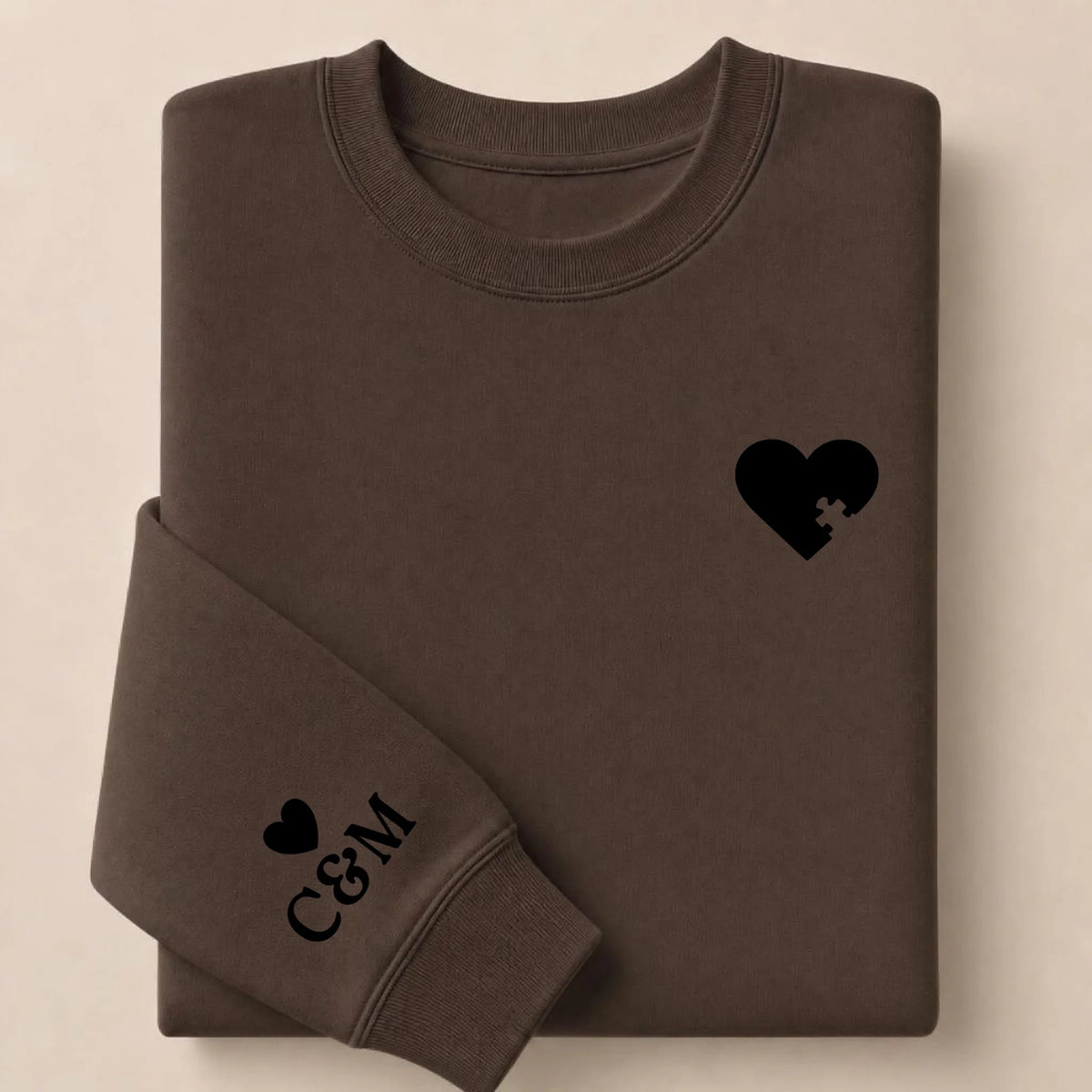 Pull personnalisé couple broderie – vue 14