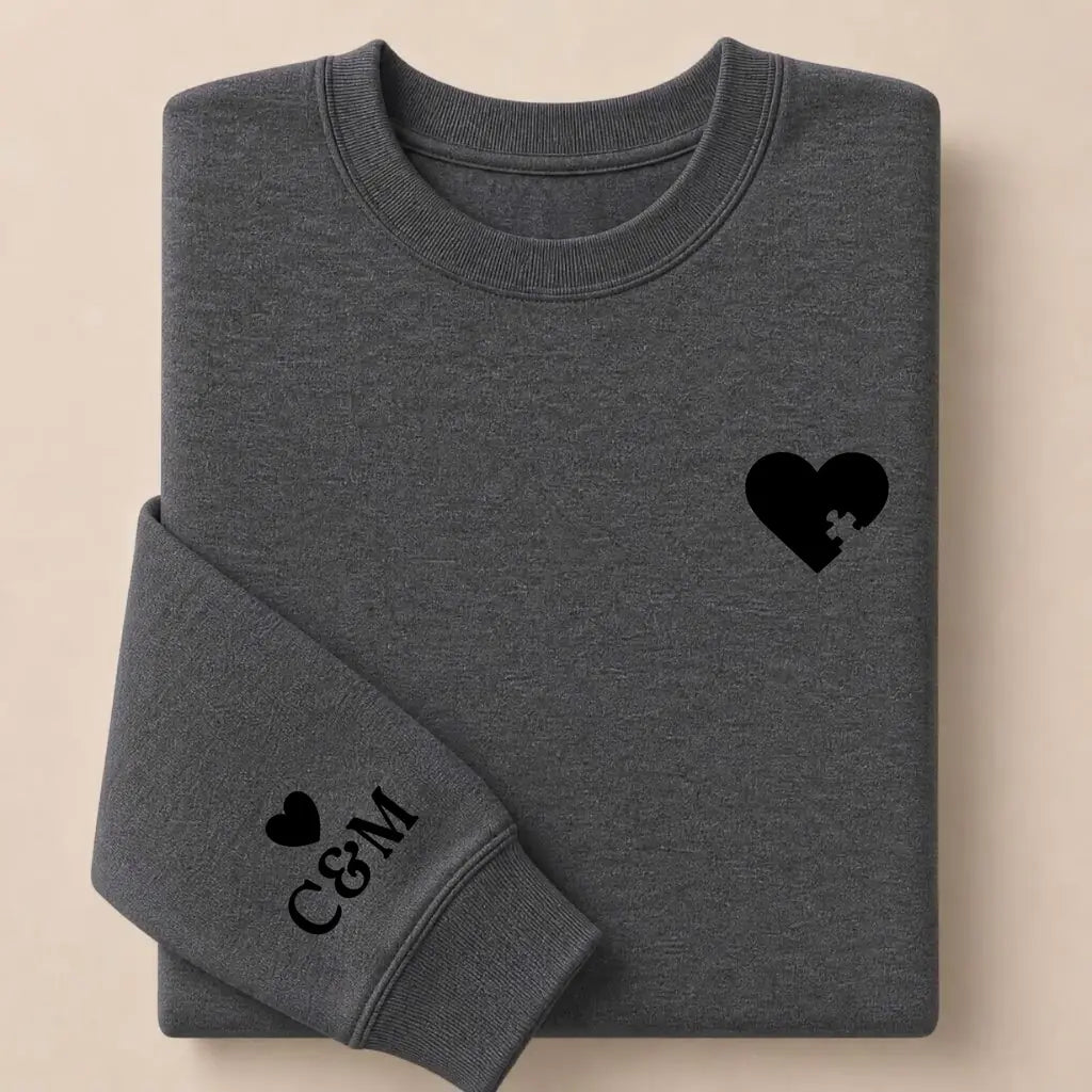 Pull personnalisé couple broderie – vue 15