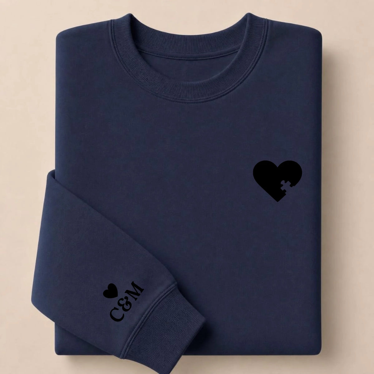 Pull personnalisé couple broderie – vue 17