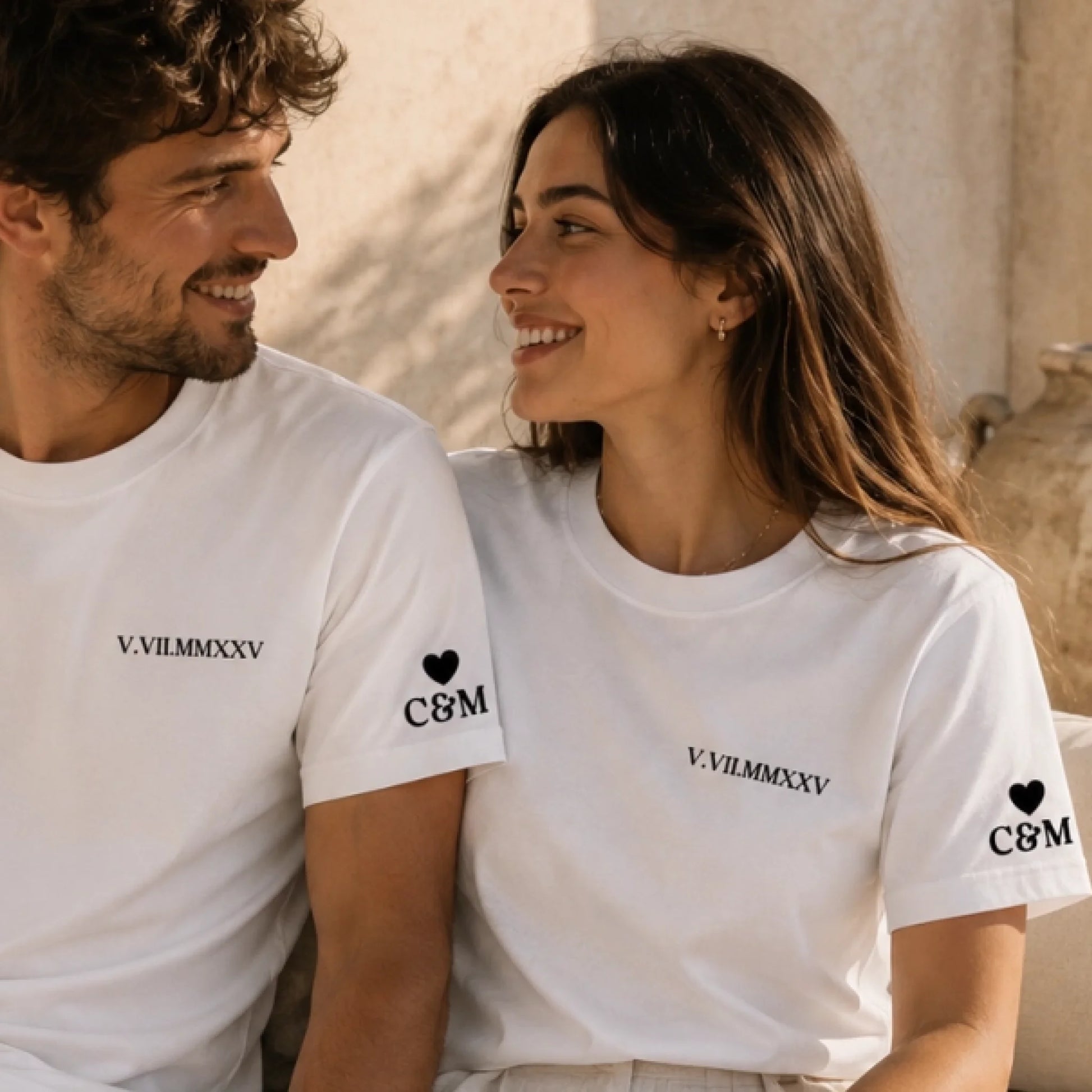 Pull personnalisé couple date chiffre romain – vue 41