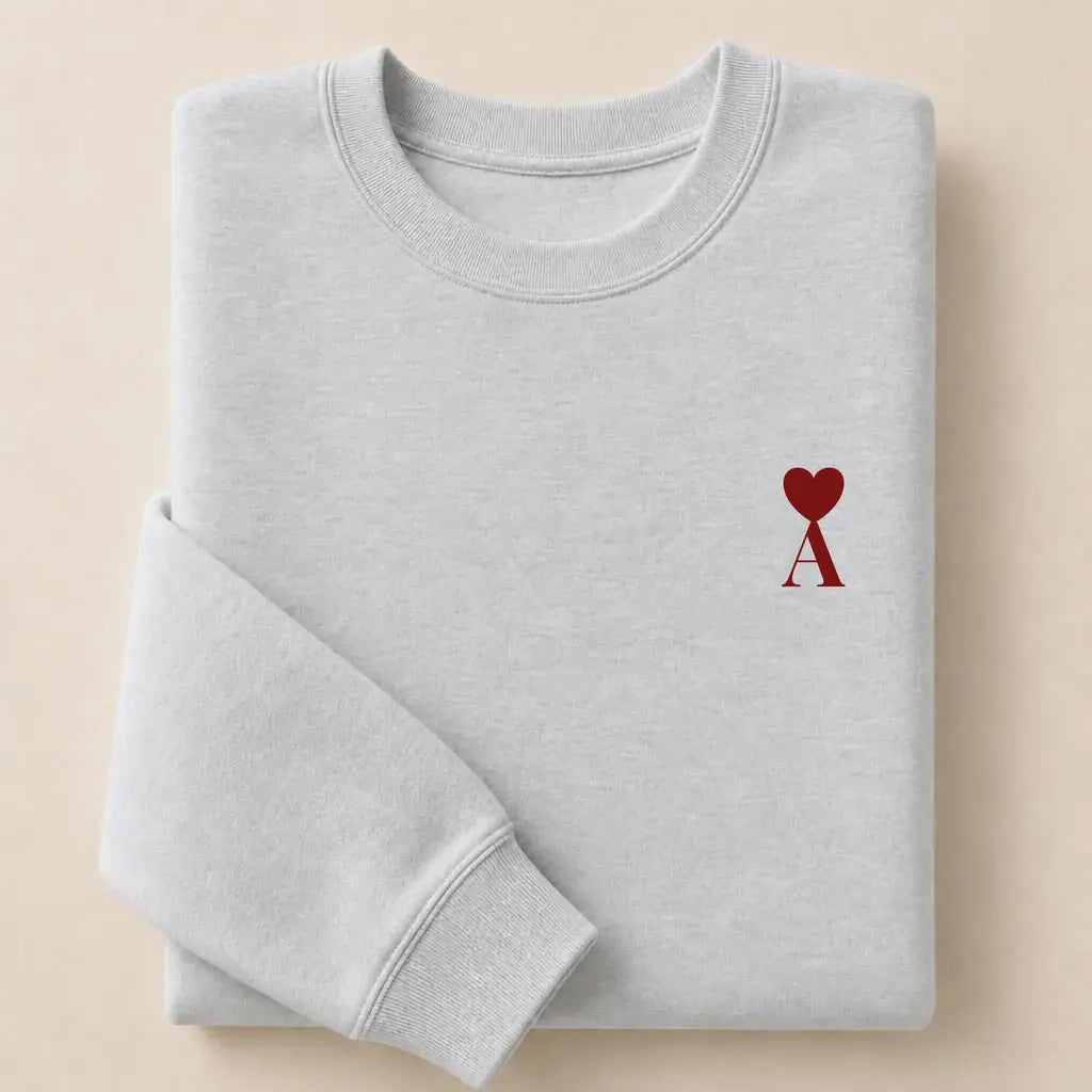 Pull personnalisé couple initiale – vue 17