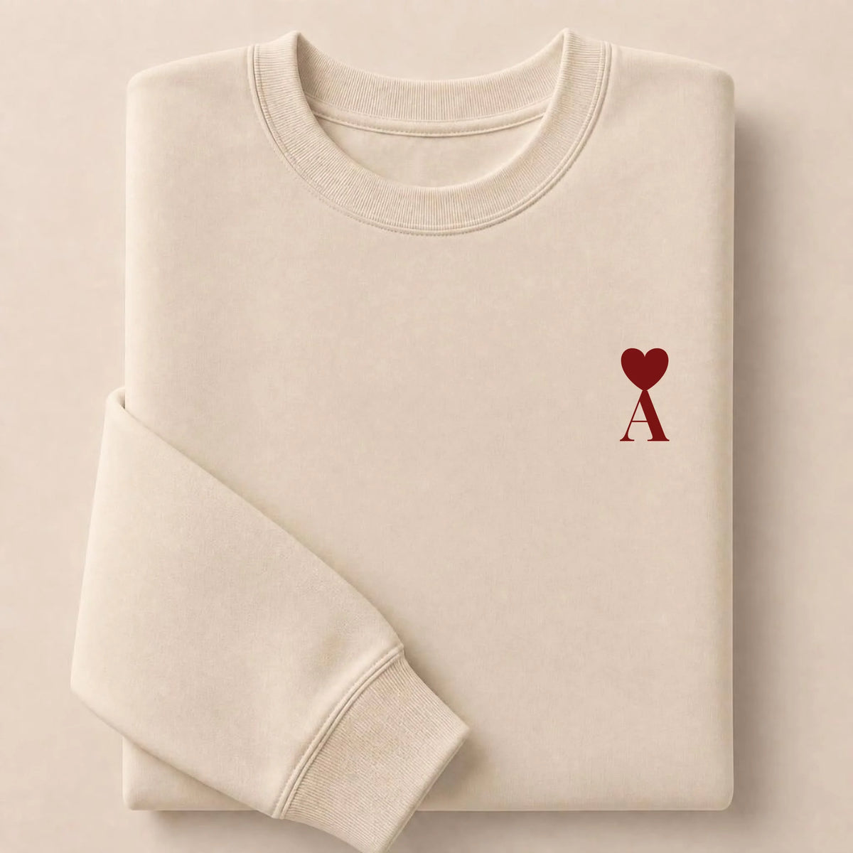 Pull personnalisé couple initiale – vue 8