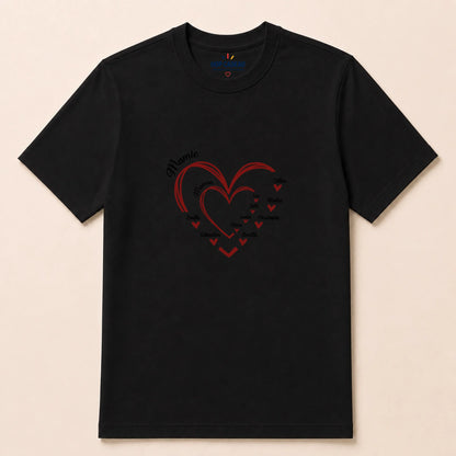 Pull Maman ou Mamie personnalisé – Cœurs et prénoms – vue 25