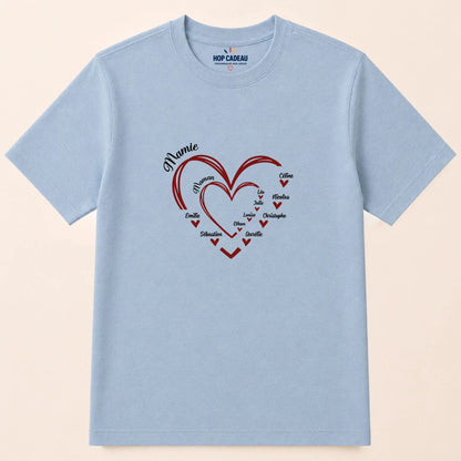 Pull Maman ou Mamie personnalisé – Cœurs et prénoms – vue 33