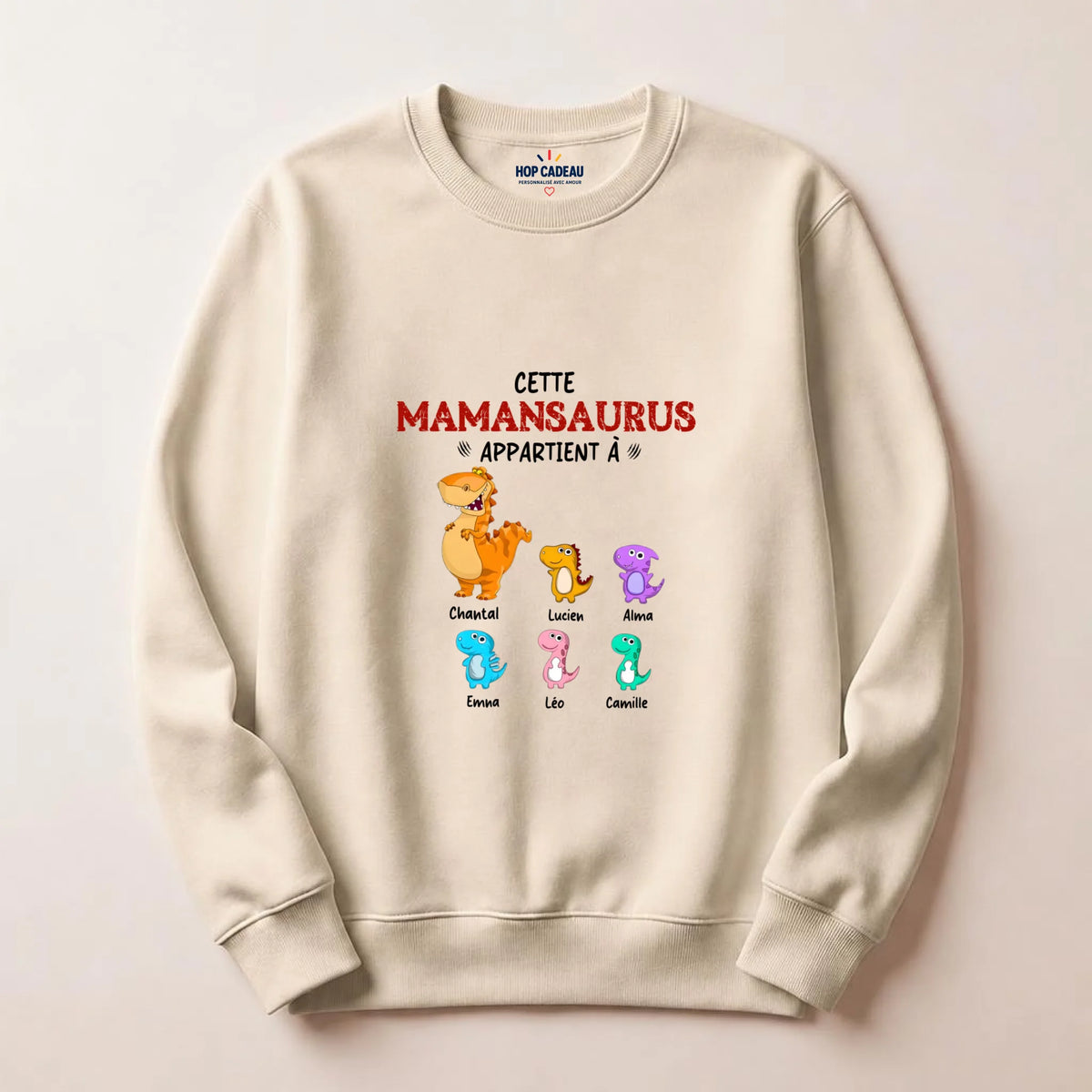 Pull Maman personnalisé – Mamansaurus – vue 10