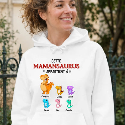 Pull Maman personnalisé – Mamansaurus – vue 13