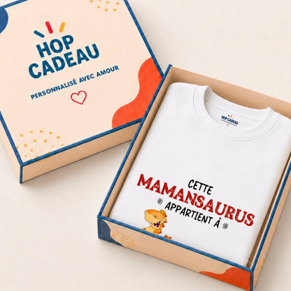 Pull Maman personnalisé – Mamansaurus – vue 2