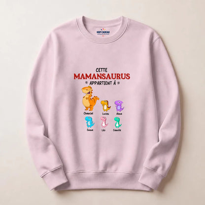 Pull Maman personnalisé – Mamansaurus – vue 5
