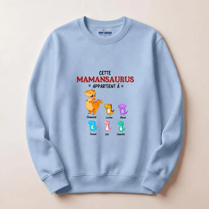 Pull Maman personnalisé – Mamansaurus – vue 6