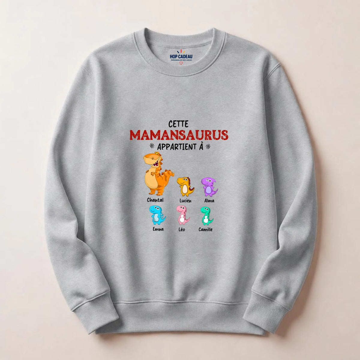 Pull Maman personnalisé – Mamansaurus – vue 7