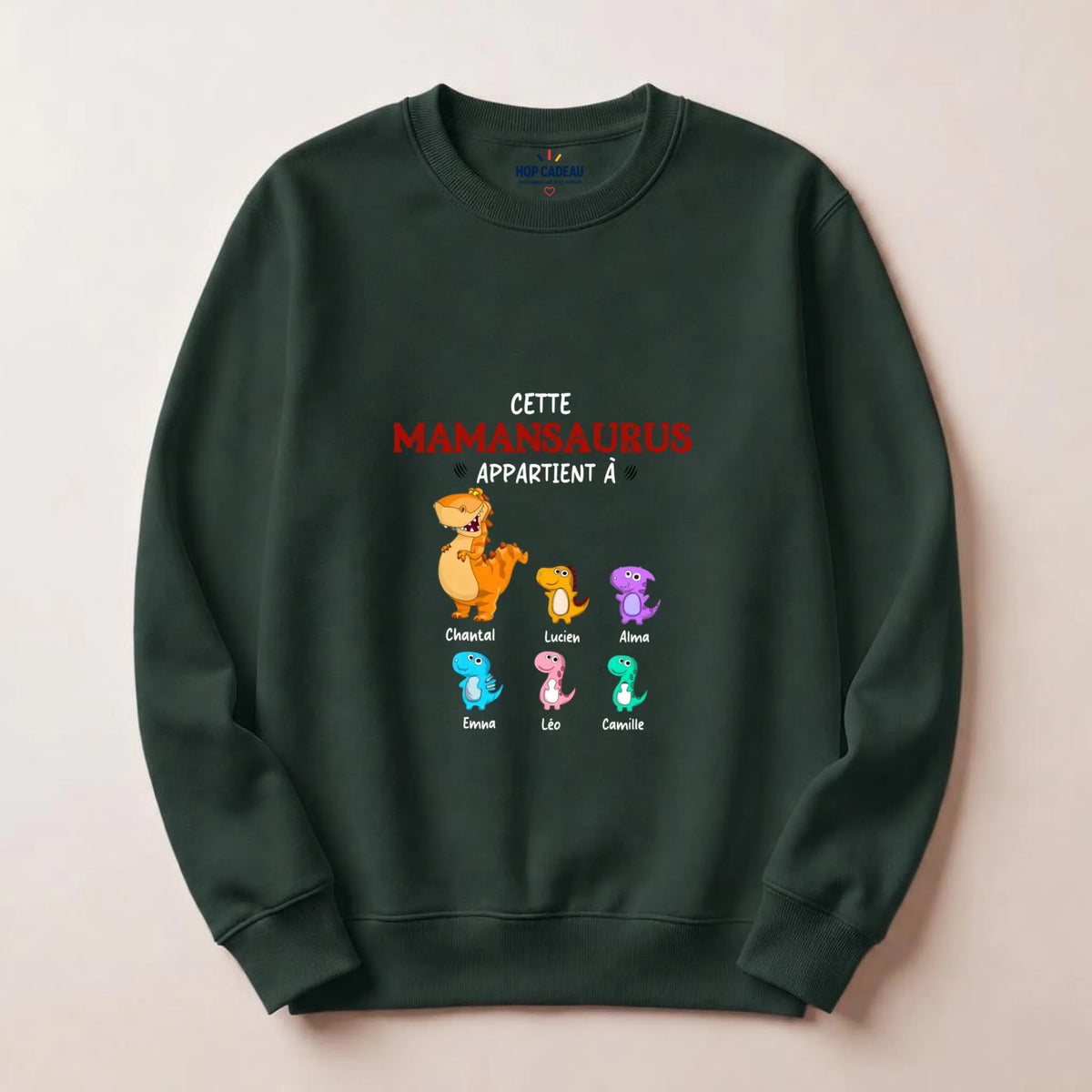 Pull Maman personnalisé – Mamansaurus – vue 9