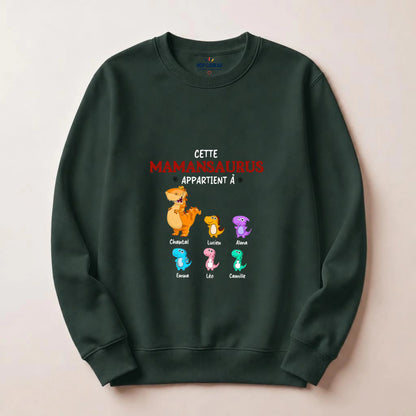 Pull Maman personnalisé – Mamansaurus – vue 9