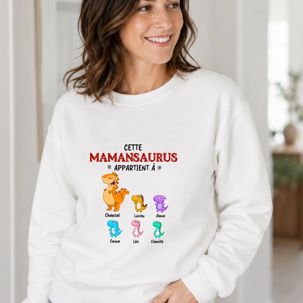 Pull Maman personnalisé – Mamansaurus