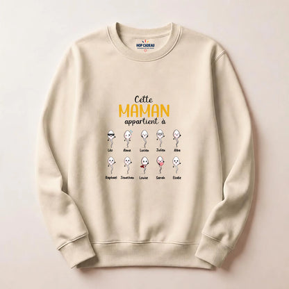Pull Maman personnalisé – Ses enfants – vue 10