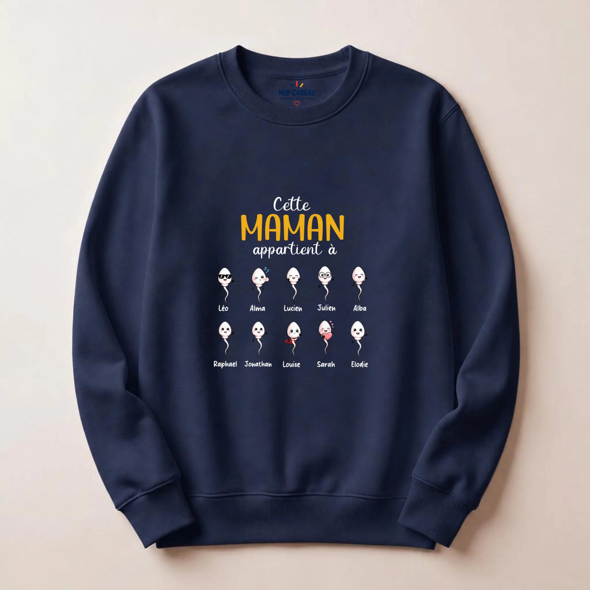 Pull Maman personnalisé – Ses enfants – vue 11
