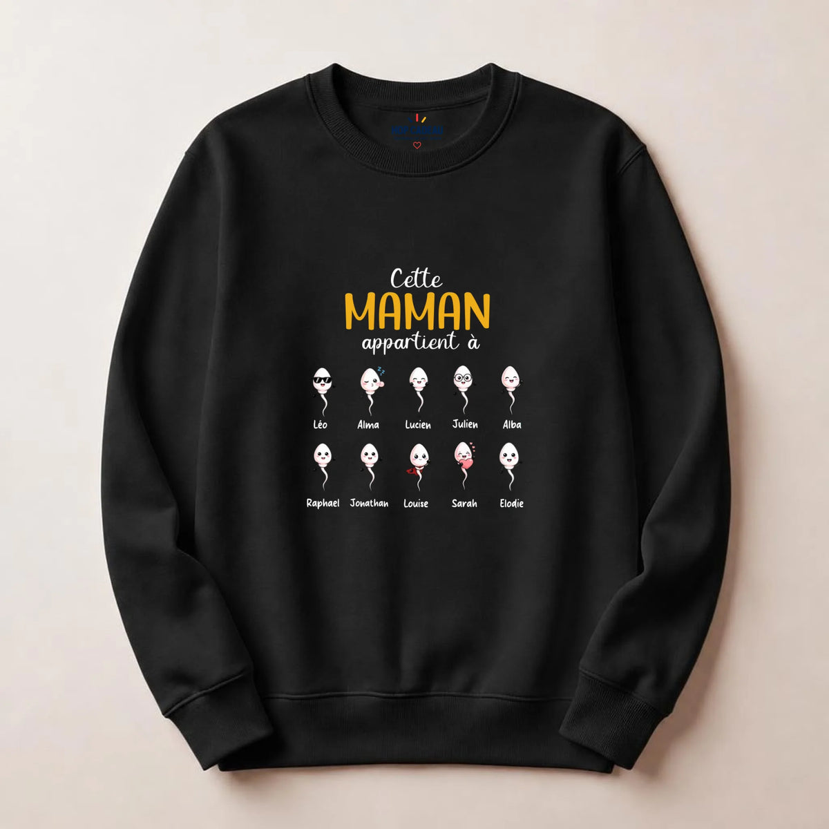 Pull Maman personnalisé – Ses enfants – vue 12