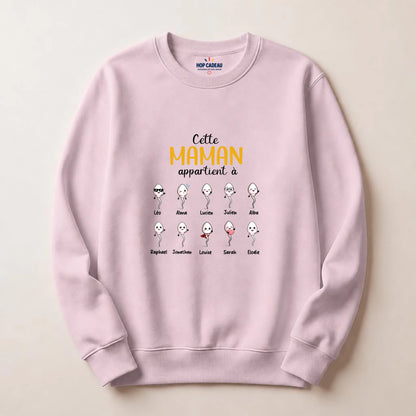 Pull Maman personnalisé – Ses enfants – vue 5
