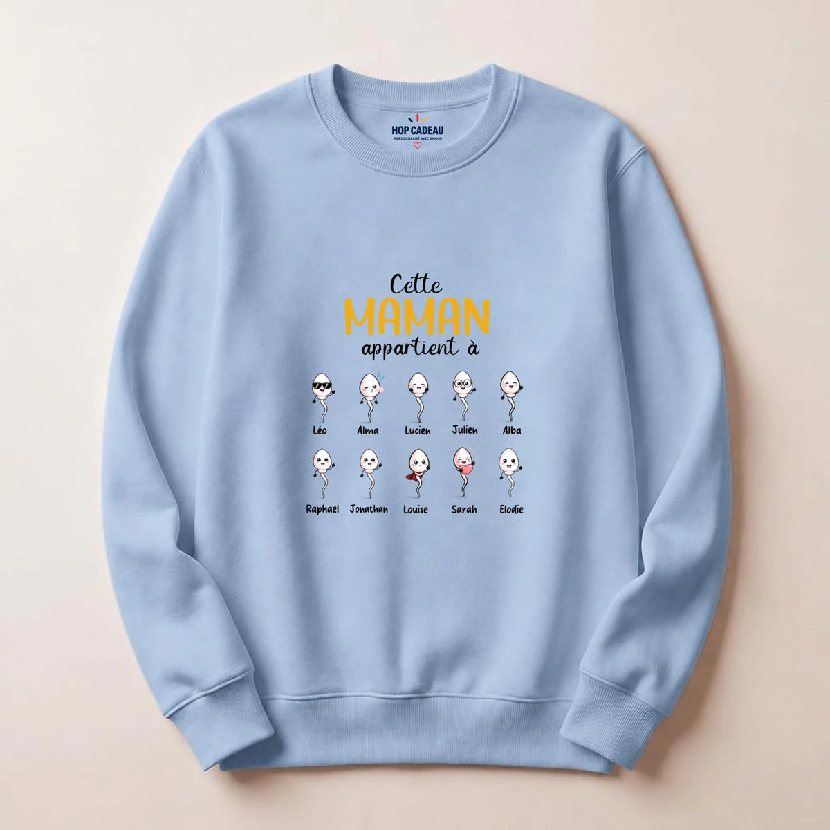 Pull Maman personnalisé – Ses enfants – vue 6