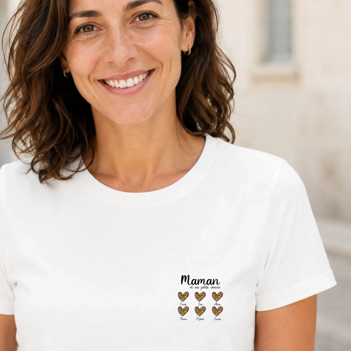 Pull Maman personnalisé – Ses petits cœurs – vue 24