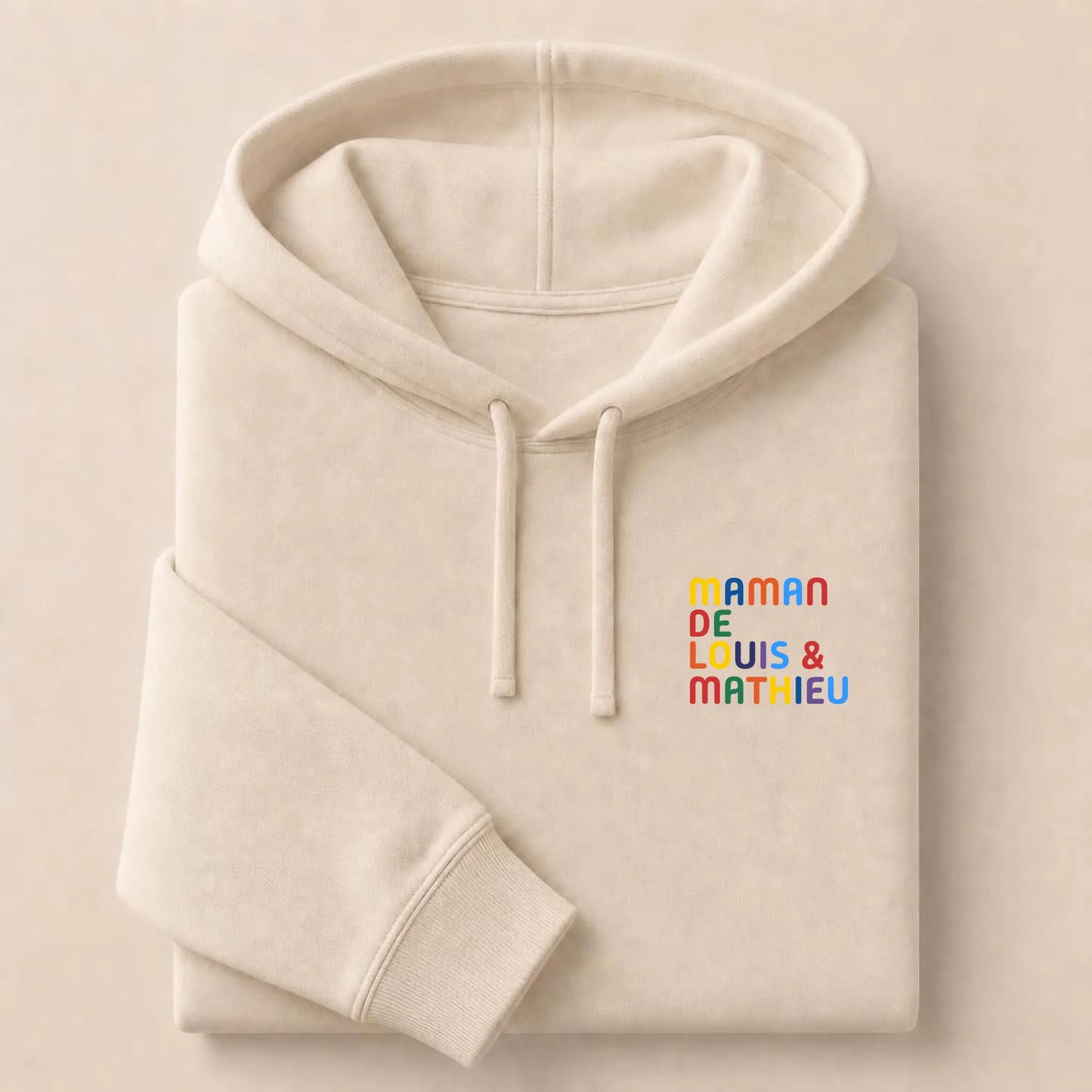 Pull personnalisé Maman - Prénoms multicolore brodé – vue 18