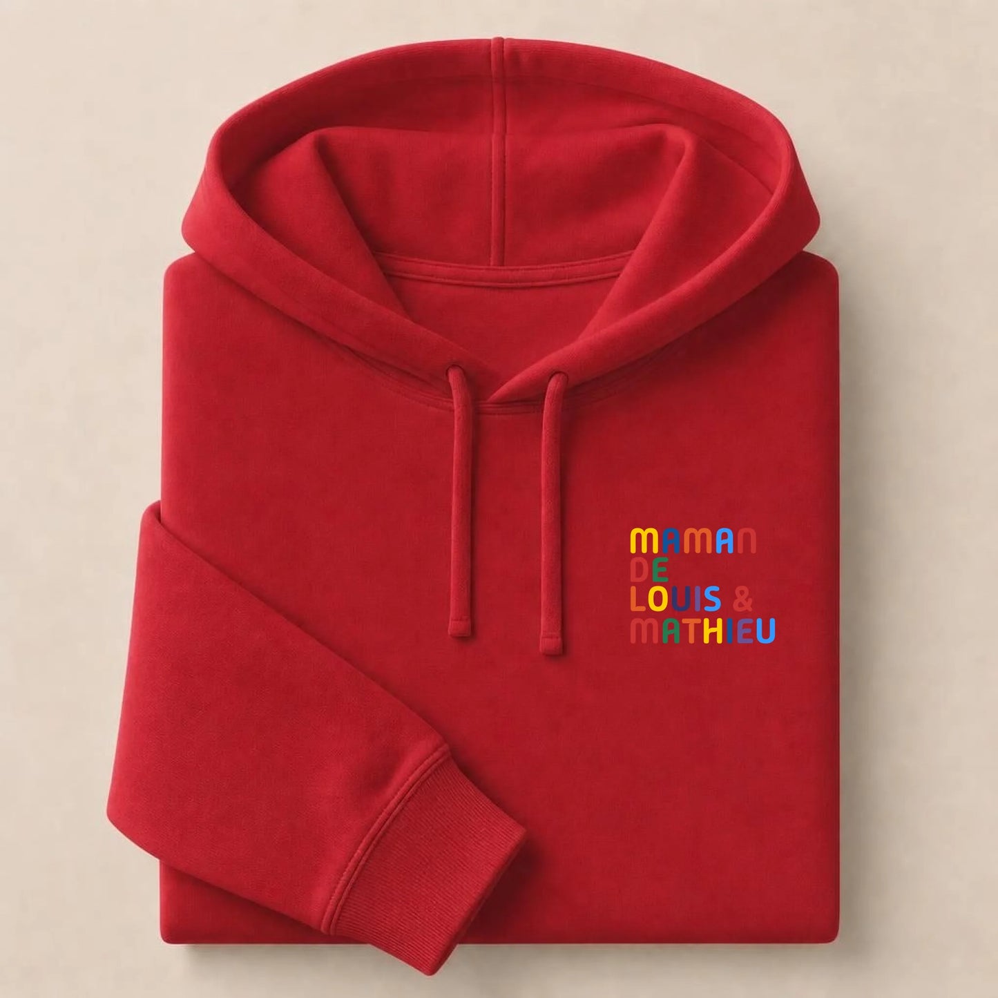 Pull personnalisé Maman - Prénoms multicolore brodé – vue 19