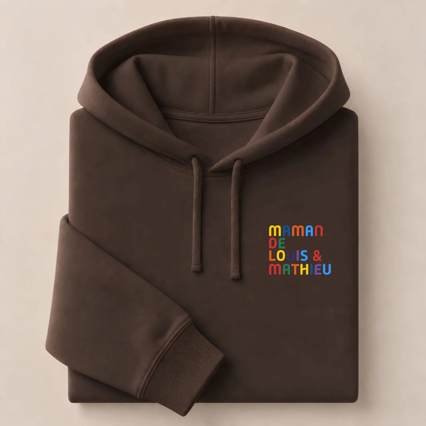 Pull personnalisé Maman - Prénoms multicolore brodé – vue 21