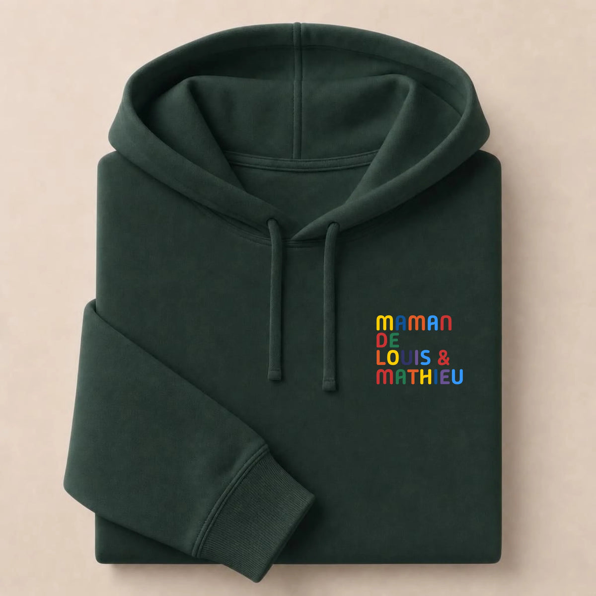 Pull personnalisé Maman - Prénoms multicolore brodé – vue 22