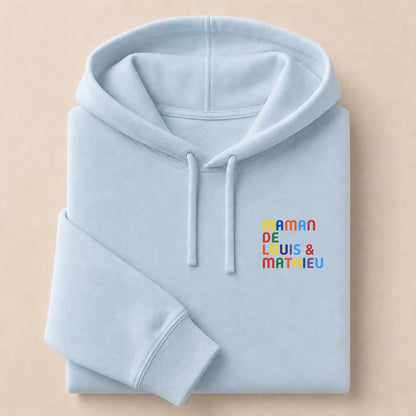 Pull personnalisé Maman - Prénoms multicolore brodé – vue 23