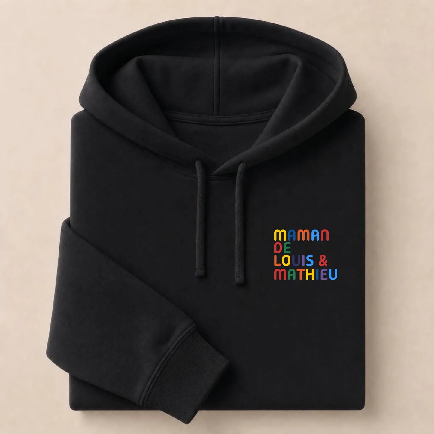 Pull personnalisé Maman - Prénoms multicolore brodé – vue 28