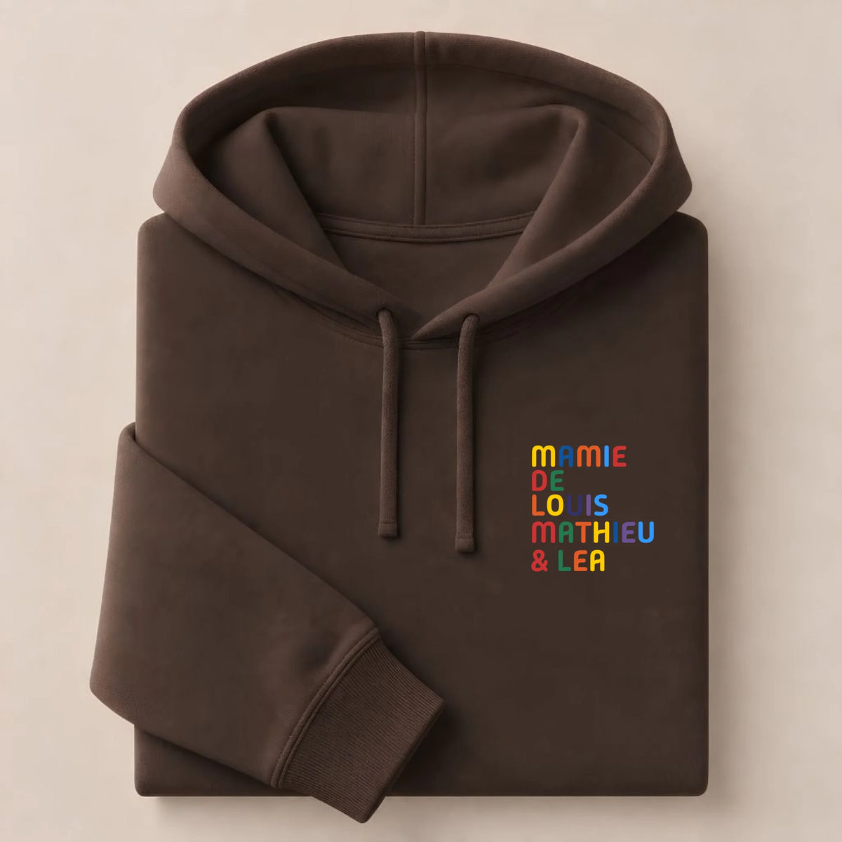 Pull personnalisé Mamie - Prénoms multicolore brodé – vue 21