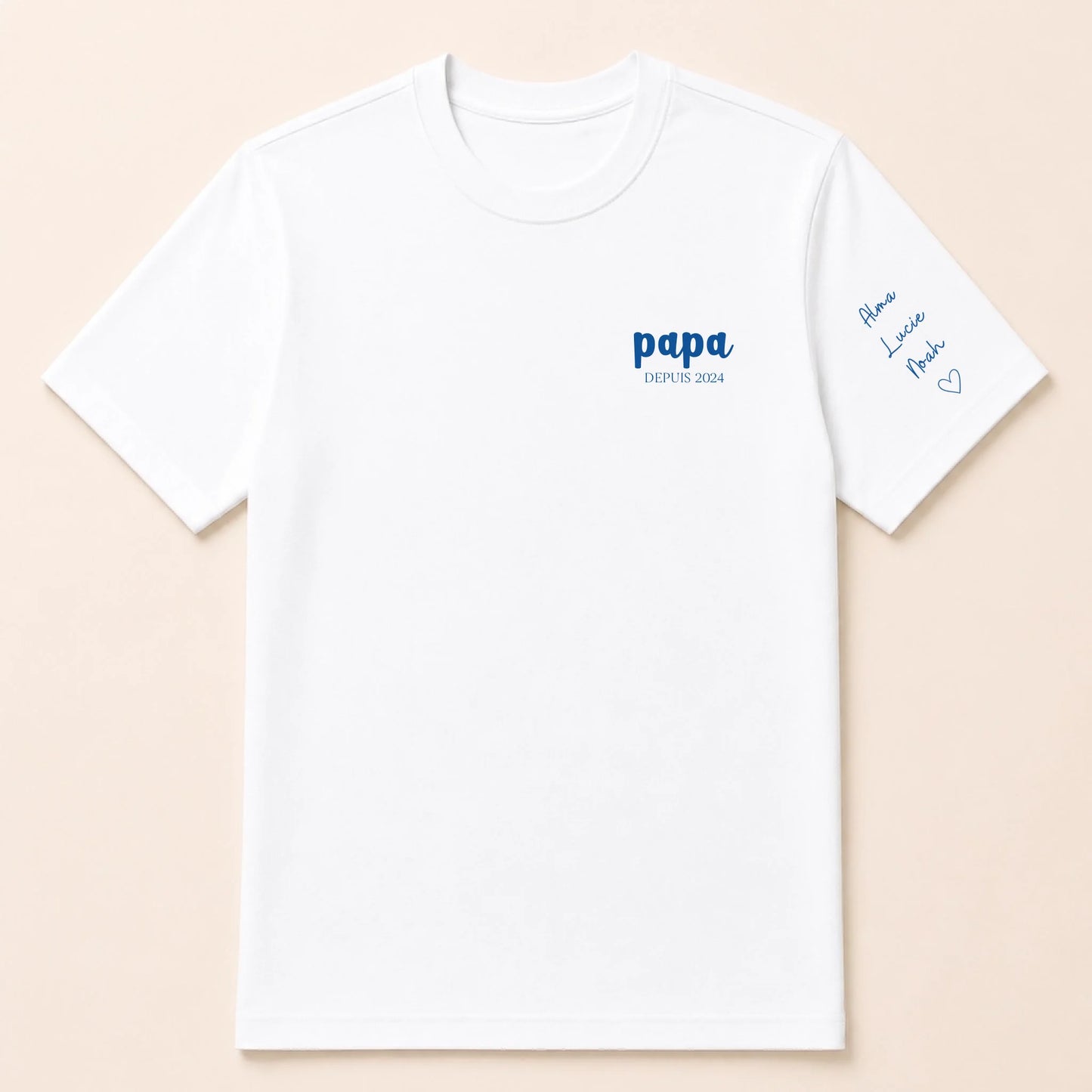 Sweat personnalisé papa brodé - Papa depuis et prénoms des enfants – vue 51