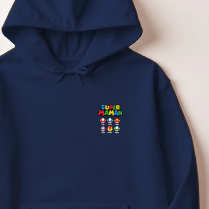 Pull Super Maman personnalisé – Prénoms des enfants – vue 18