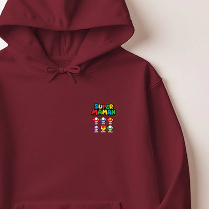 Pull Super Maman personnalisé – Prénoms des enfants – vue 19
