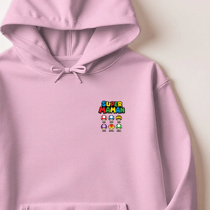 Pull Super Maman personnalisé – Prénoms des enfants – vue 20